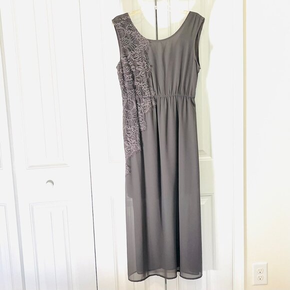 J the Way Maxi Dress with Lace (L) New With Tag - Picture 1 of 9